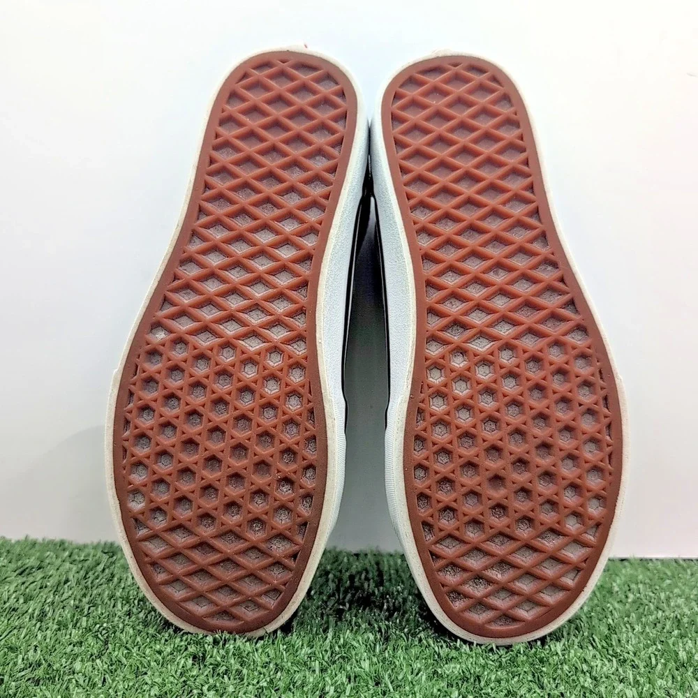 Vans Filmore Decon Shoes Women's 5.5 Medium Black White‎ Canvas Suede Sneakers